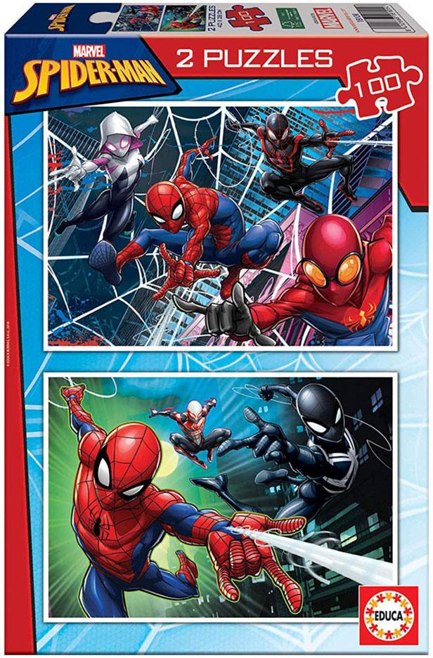 2x Puzzle 100 Spiderman - EDUCA