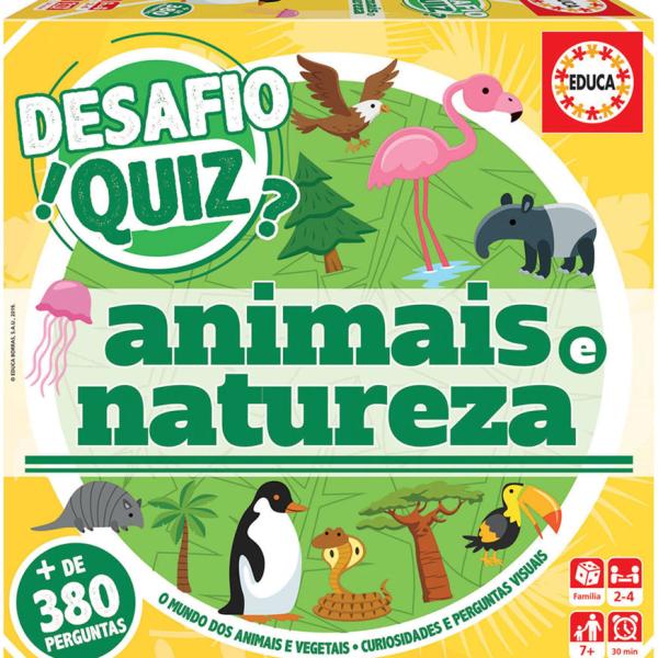 Desafio Quiz Descobrir os Animais - EDUCA