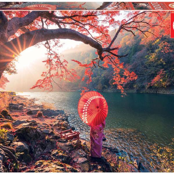 Puzzle 1000 Amanhecer no Rio Katsura - EDUCA