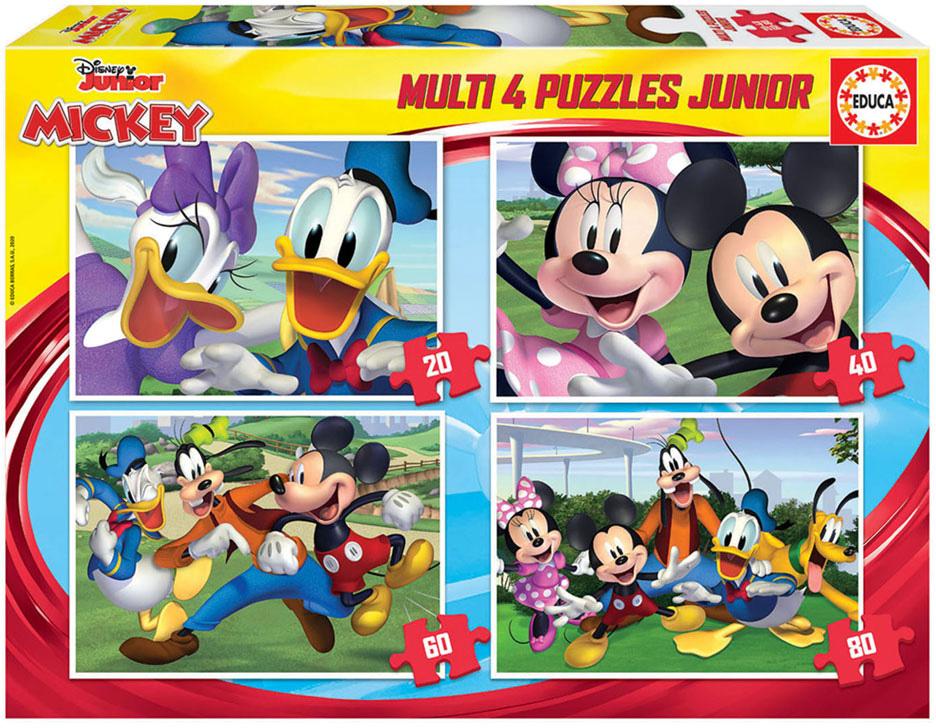 4x Puzzles Progressivos Mickey & Friends - EDUCA