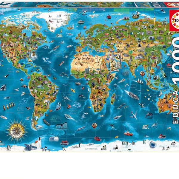 Puzzle 1000 Maravilhas do Mundo - EDUCA