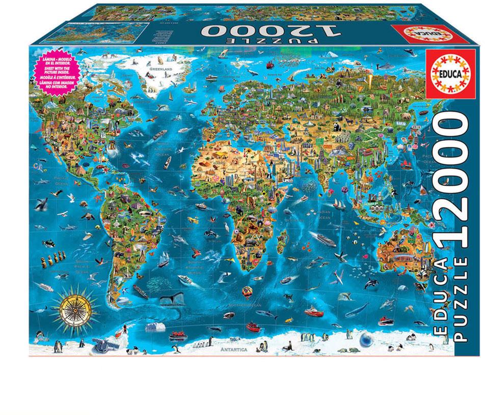 Puzzle 12000 Maravilhas do Mundo - EDUCA
