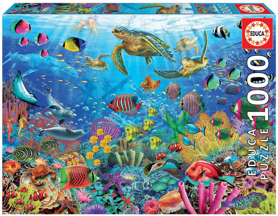 Puzzle 1000 Tartarugas no Paraíso - EDUCA