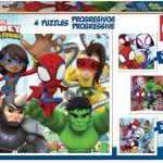 4x Puzzle Progressivo Spidey Amazing Friends - EDUCA