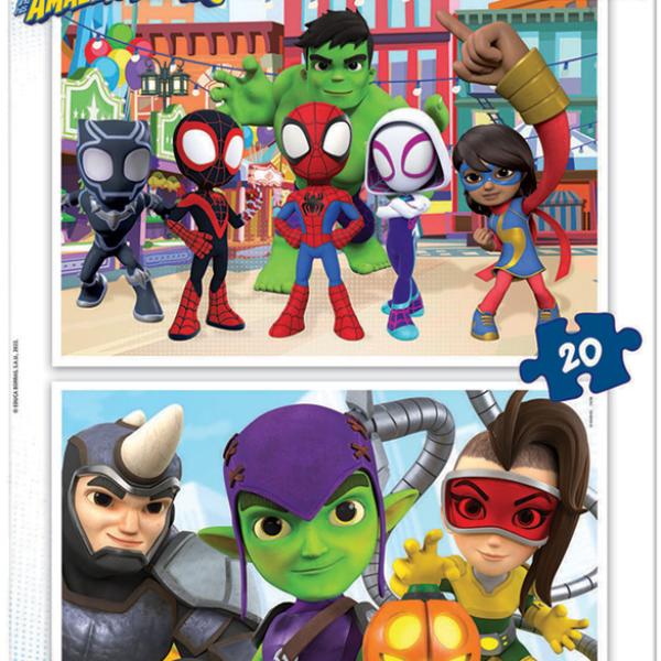 2x Puzzle 20 Spidey Amazing Friends - EDUCA