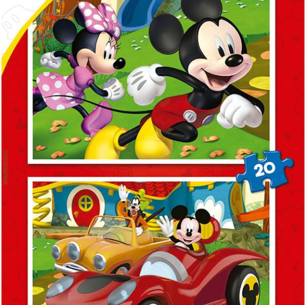 2x Puzzle 20 Mickey Mouse Fun House - EDUCA