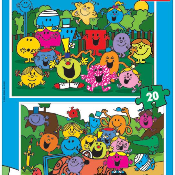 2x Puzzle 20 Monsieur Madame - EDUCA
