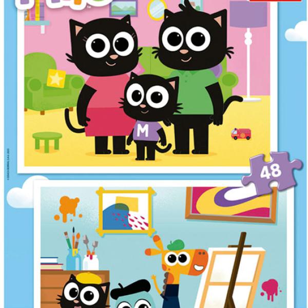 Puzzle Junior 2X48 Milo - EDUCA