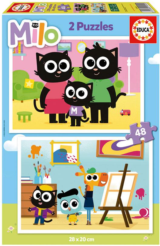 Puzzle Junior 2X48 Milo - EDUCA