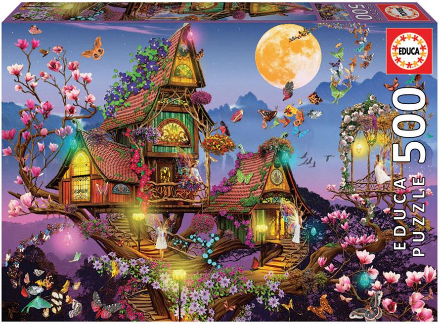 Puzzle 500 Casa de Fadas - EDUCA