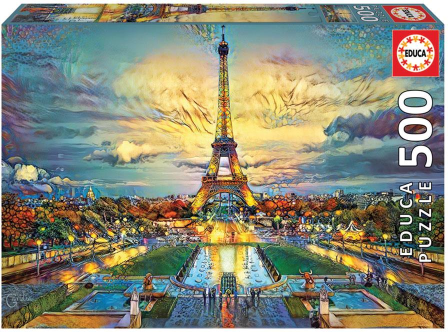 Puzzle 500 Torre Eiffel - EDUCA