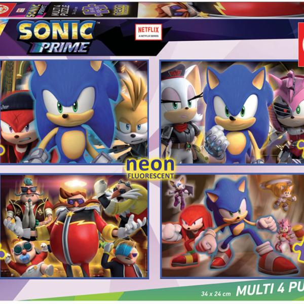 4 Multi Puzzles Sonic 50 - 80 - 100 - 150 - EDUCA