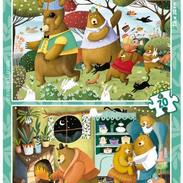 Puzzle Junior 2X20 Contos da Floresta - EDUCA