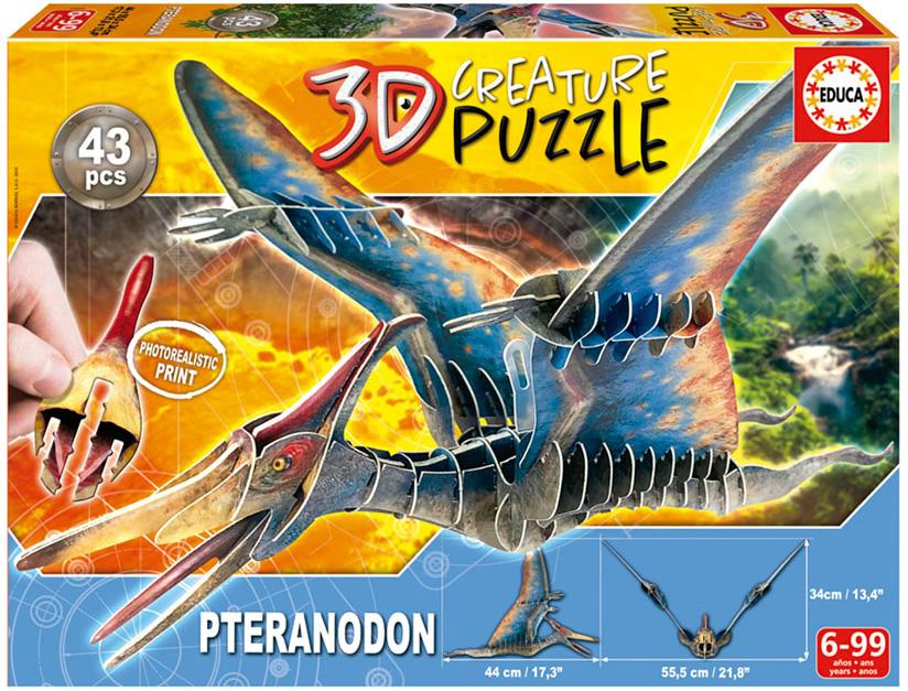 3D Creature Puzzle Pteranodon - EDUCA