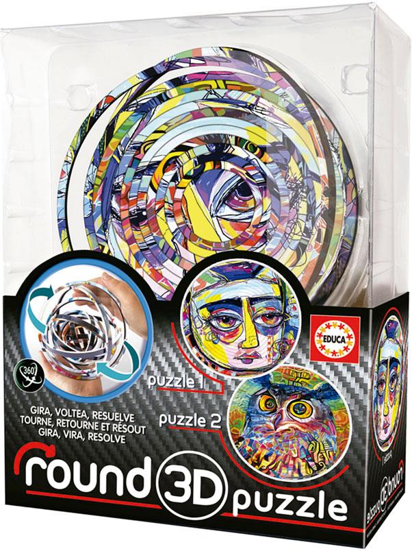Round 3D Puzzle Abstract - EDUCA