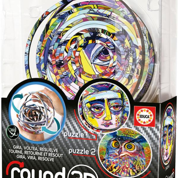 Round 3D Puzzle Abstract - EDUCA