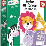 EdBaby Explora as Formas Zebra Zac - EDUCA