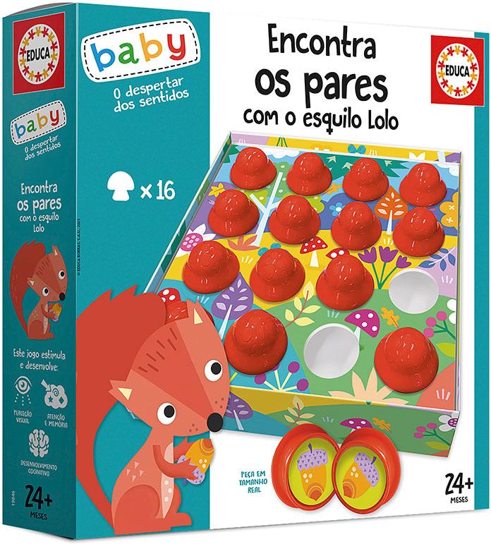 EdBaby Encontra os Pares Esquilo Lolo - EDUCA