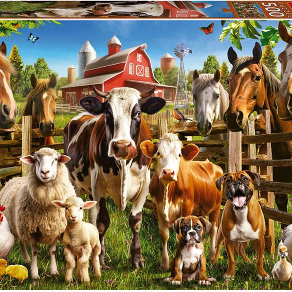 Puzzle 500 Os Traquinas da Quinta - EDUCA