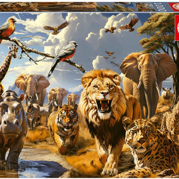 Puzzle 1000 Animais Selvagens - EDUCA