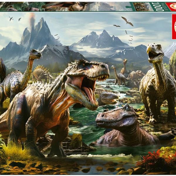 Puzzle 1000 Dinossauros Ferozes - EDUCA
