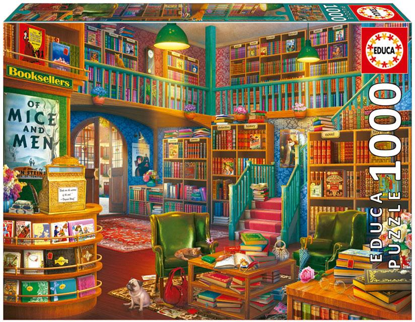 Puzzle 1000 Livraria - EDUCA