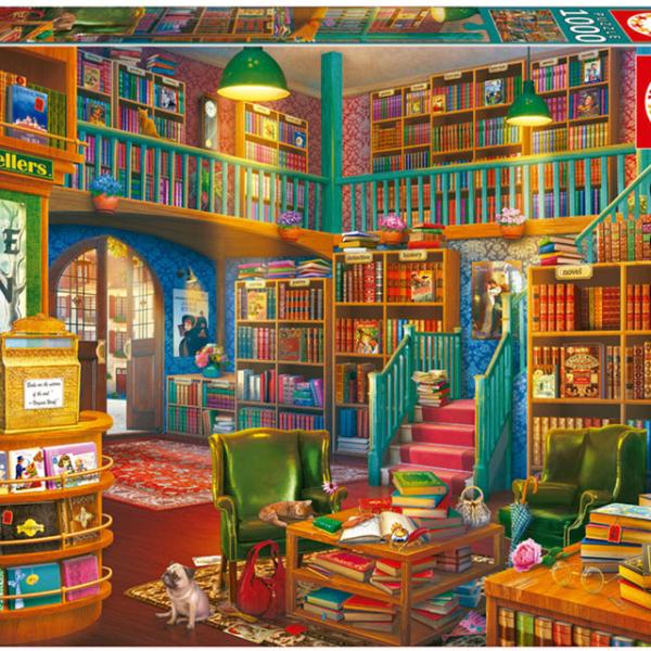 Puzzle 1000 Livraria - EDUCA