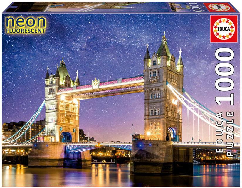 Puzzle 1000 Tower Bridge, LondresNeon - EDUCA