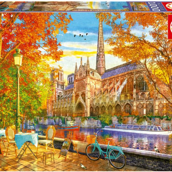 Puzzle 1000 Outono Em Notre Dame - EDUCA