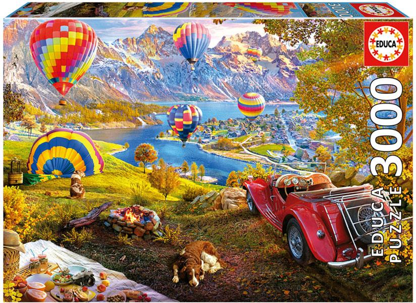 Puzzle 3000 O Vale dos Balões - EDUCA