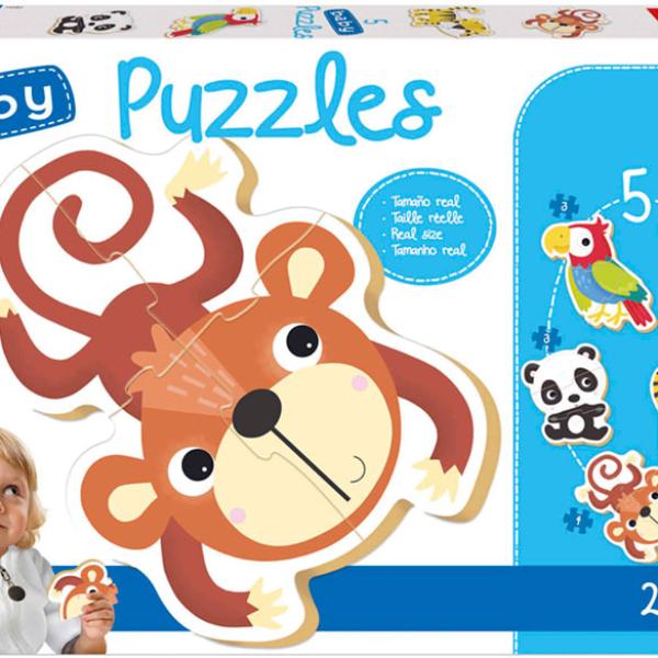 5 Baby Puzzles Fauna Selvagem - EDUCA
