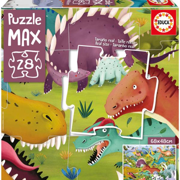 EdPuzzle Max 28 Dinossauros - EDUCA