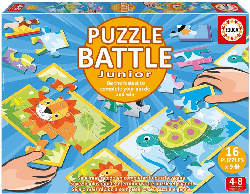 Puzzle Battle Infantil Animais - EDUCA
