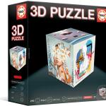 3D Puzzle Cube Animais - EDUCA