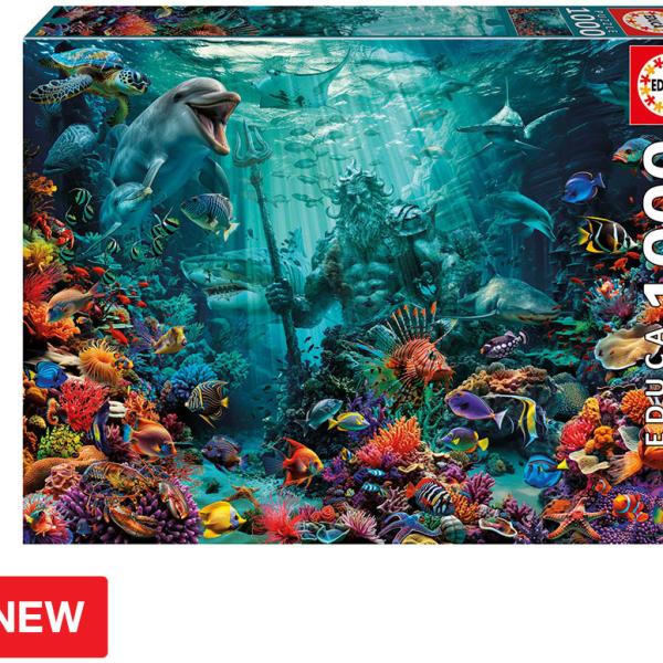 Puzzle 1000 Poseidon Recife de Coral - EDUCA