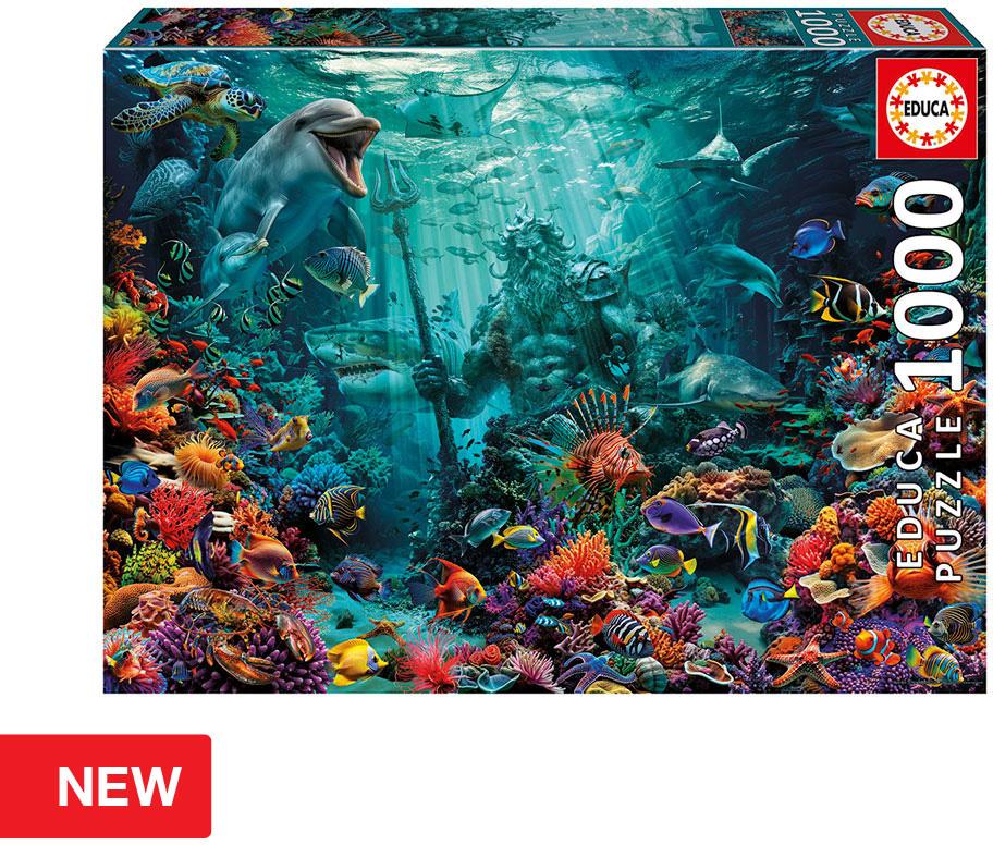 Puzzle 1000 Poseidon Recife de Coral - EDUCA