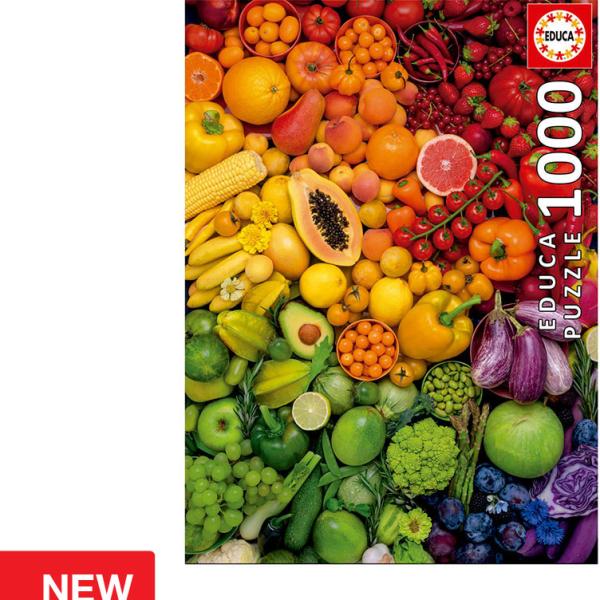 Puzzle 1000 Vitaminas Coloridas - EDUCA