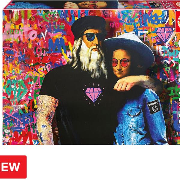 Puzzle 1000 Leo e Lisa, TV Boy - EDUCA