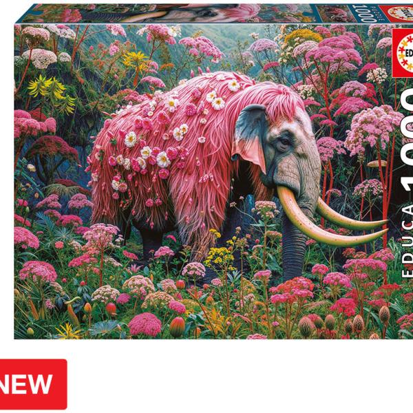 Puzzle 1000 Progress Elefante Floral - EDUCA