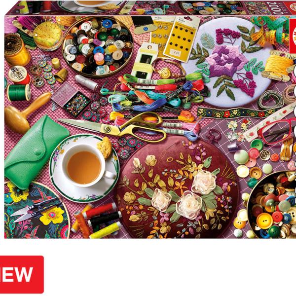 Puzzle 2000 A Mesa de Costura - EDUCA