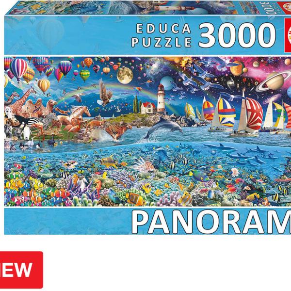 Puzzle 3000 Vida Panorâmica - EDUCA