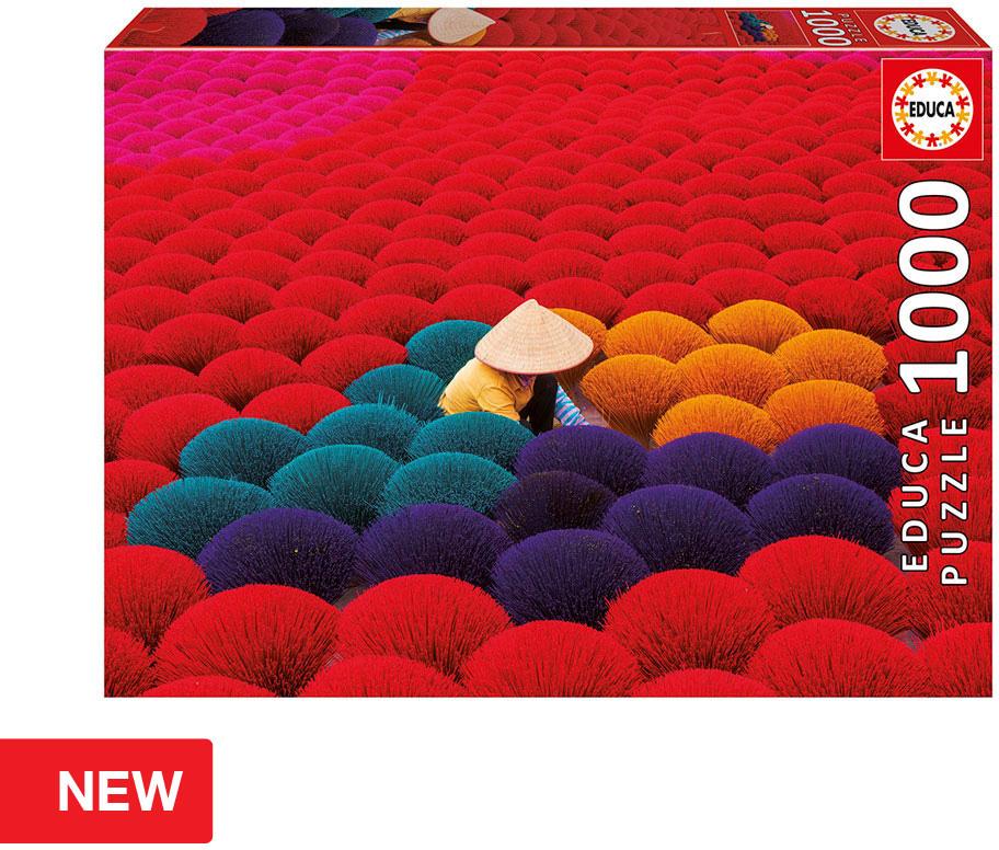 Puzzle 1000 Aldeia Incenso Vietnam - EDUCA