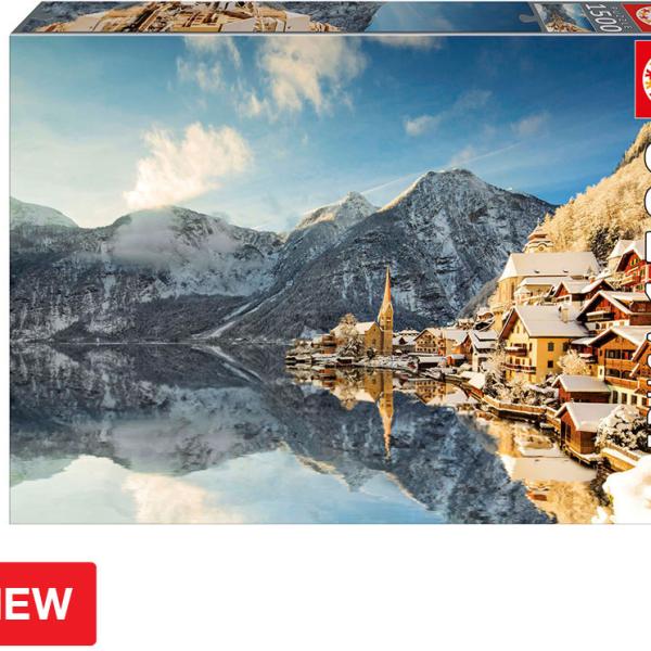 Puzzle 1500 Inverno em HallStatt - EDUCA