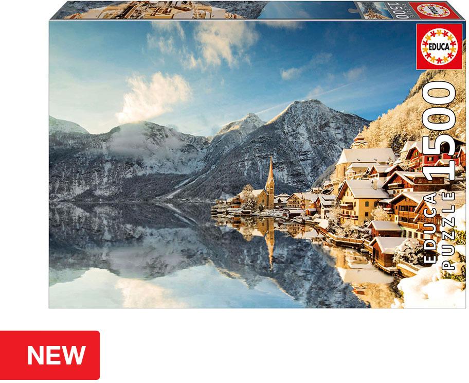 Puzzle 1500 Inverno em HallStatt - EDUCA