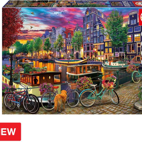 Puzzle 6000 Bicicletas en Amesterdão - EDUCA