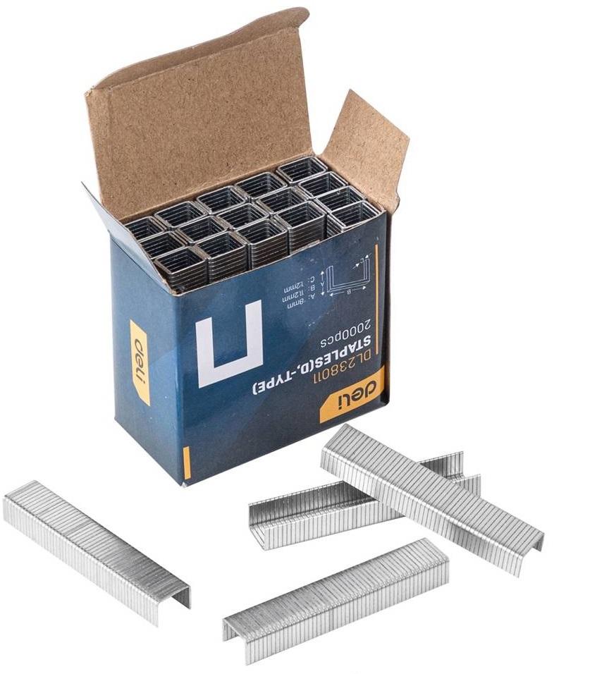 Pack 2000x Agrafos Tipo D - DELI