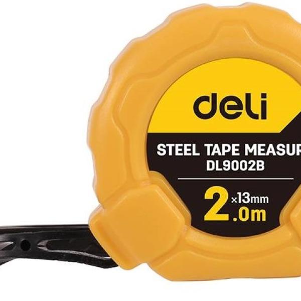 Fita Métrica de Aço 2m/13mm (Amarelo) - DELI