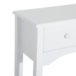 Mesa Consola Elegante Móvel de Entrada com 3 Gavetas 100x32x85cm Branco