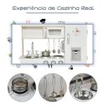 conjunto de brinquedo de cozinha para crianças acima de 3 anos inclui acessorios 74x30x81cm Branco