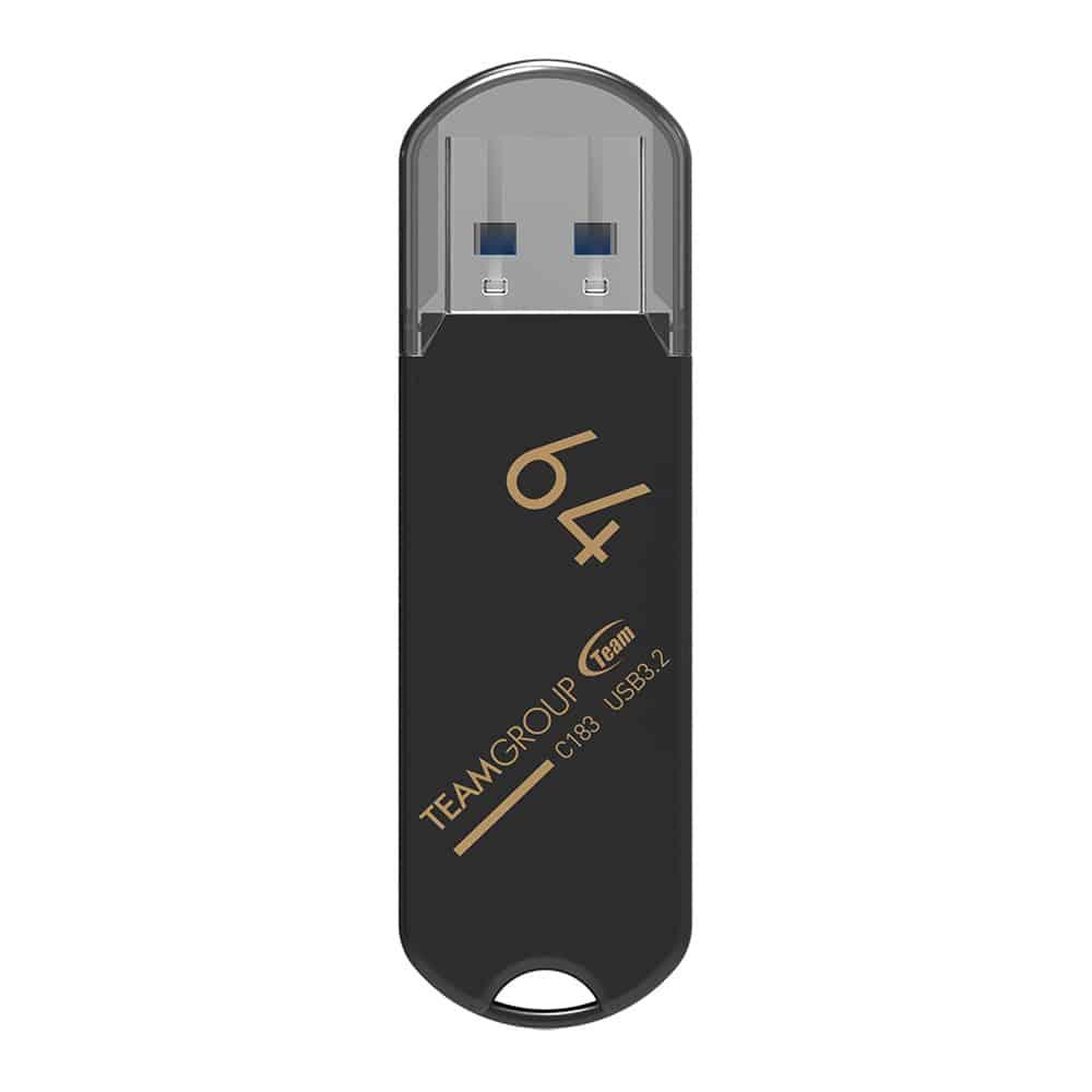 Pen Drive Team Group C183 64Gb Usb 3.1 Preto — Recondicionado